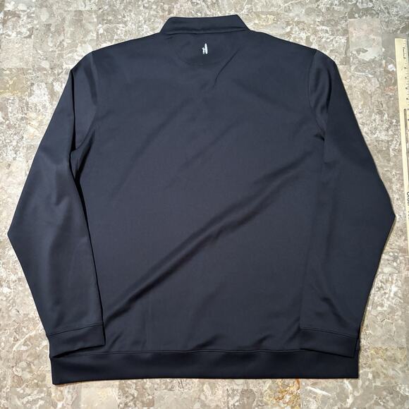 Johnnie O Sweatshirt Mens 2XL Black Quarter Zip Long Sleeve Michigan State Golf - Picture 7 of 8